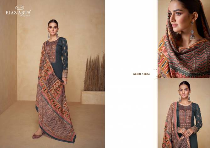 Gauri By Riaz Arts Printed Karachi Cotton Dress Material Wholesale Market In Surat
